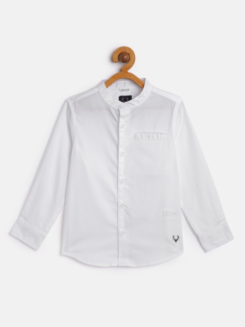 

Allen Solly Junior Boys White Pure Cotton Casual Shirt