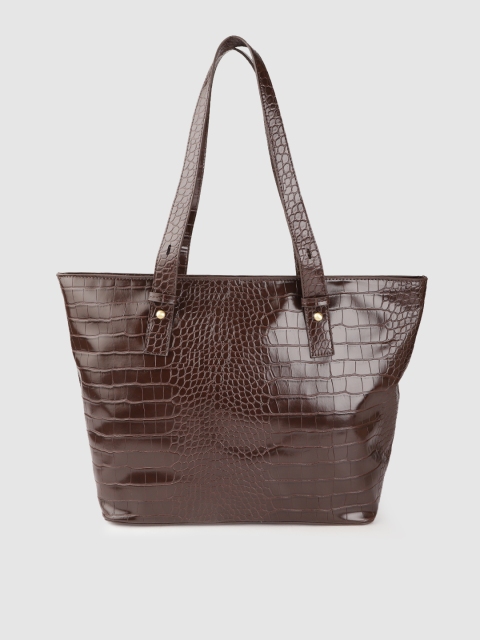 

Marks & Spencer Women Coffee Brown Croc Textured Shoulder Bag