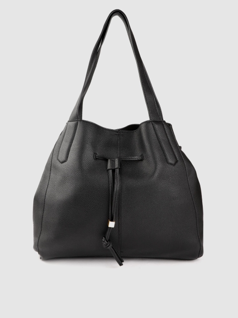 

Marks & Spencer Women Black Solid Bucket Shoulder Bag