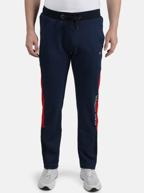 

Monte Carlo Men Blue Solid Slim-Fit Track Pants