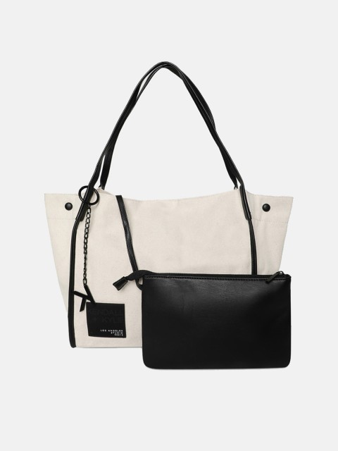 

KENDALL & KYLIE Black Leather Swagger Shoulder Bag