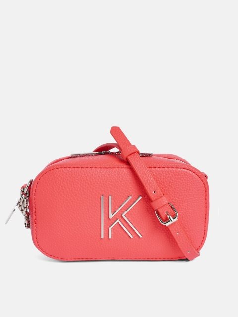 

KENDALL & KYLIE Fuchsia Leather Structured Sling Bag