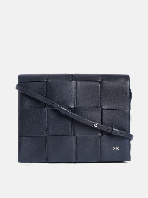 

KENDALL & KYLIE Black Leather Swagger Sling Bag