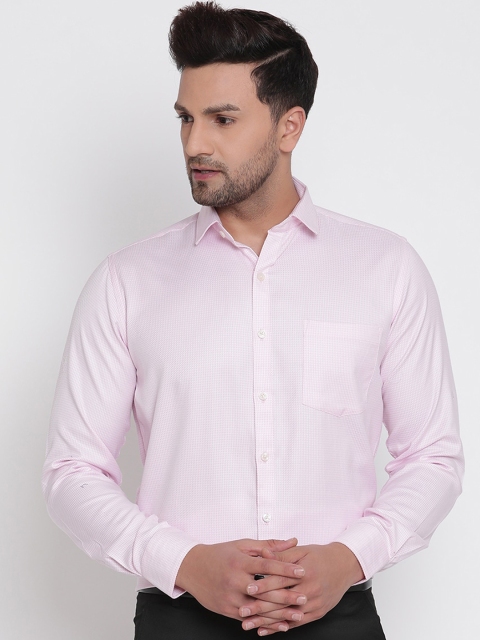 

Copperline Men Pink Slim Fit Opaque Pure Cotton Formal Shirt