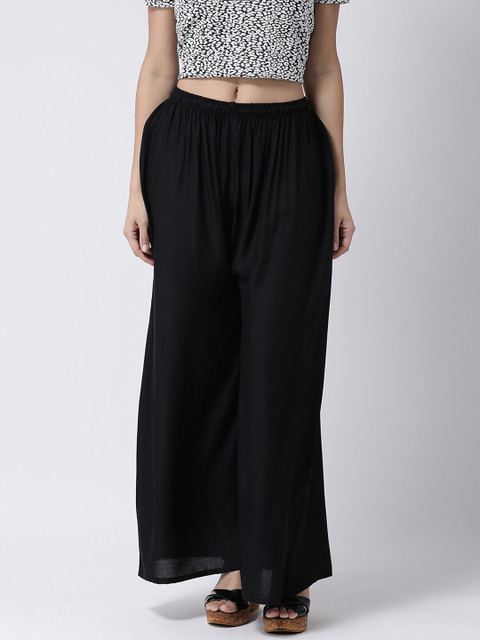 

Charitra Women Black Flared Palazzos