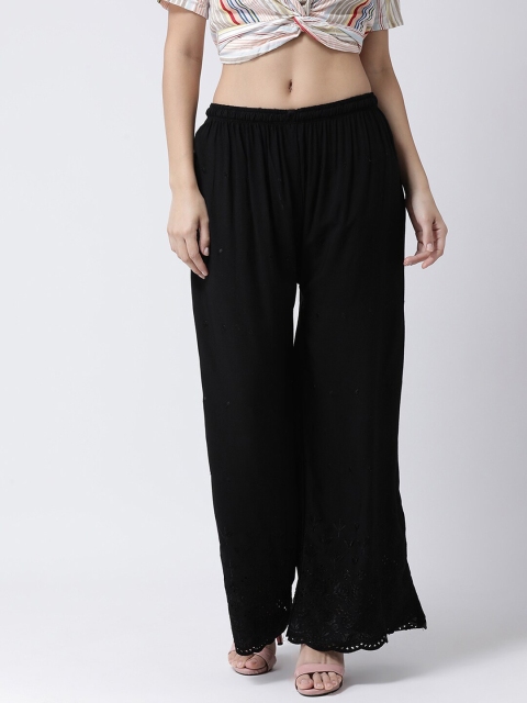 

Charitra Women Black Flared Palazzos