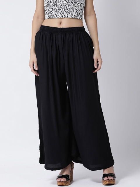 

Charitra Women Black Flared Palazzos
