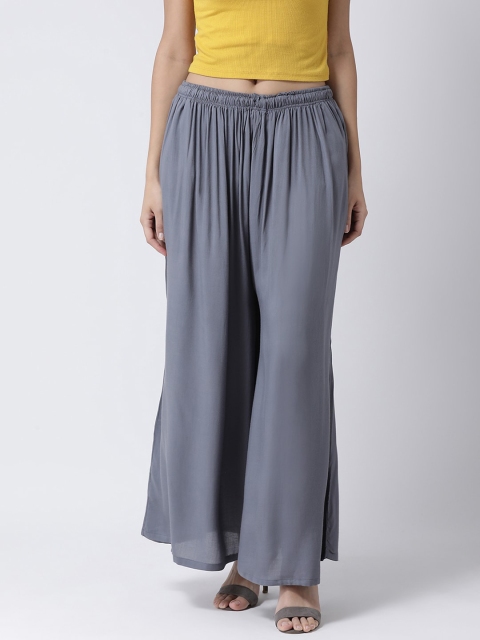 

Charitra Women Grey Flared Palazzos