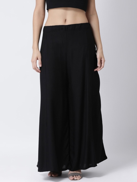 

Charitra Women Black Flared Palazzos