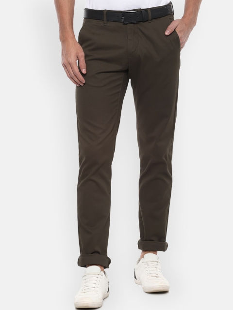 

Van Heusen Sport Men Olive Green Slim Fit Trousers