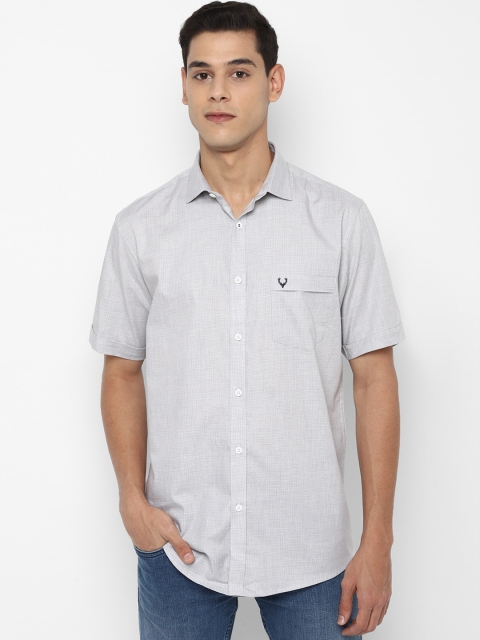 

Allen Solly Men Grey Slim Fit Opaque Casual Shirt