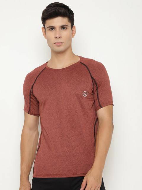 

Chkokko Men Rust Sports T-shirt