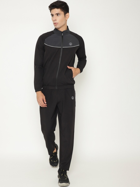 

Chkokko Men Grey Colourblocked Tracksuit