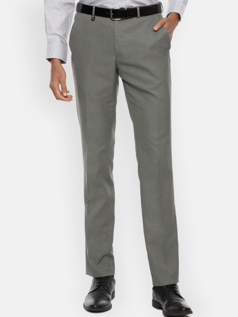

V Dot Men Grey Skinny Fit Formal Trousers