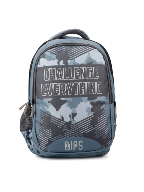

QIPS Boys Grey & White Camouflage Backpack