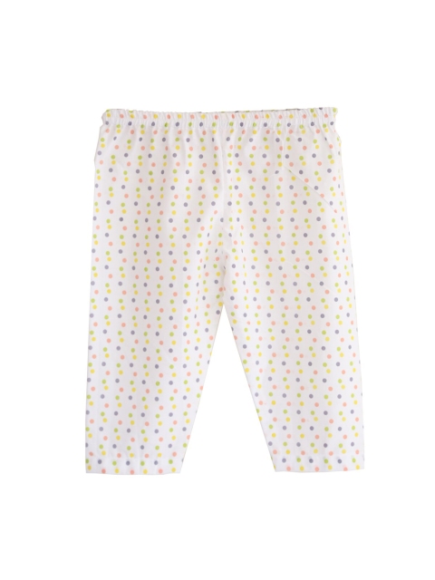 

YK Girls White Polka Dots Printed Lounge Pants