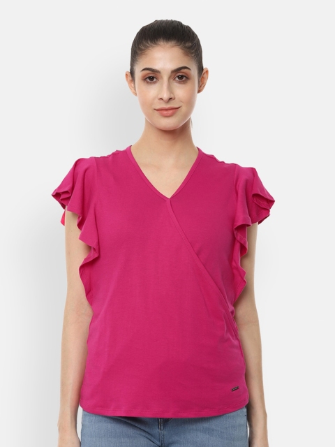 

Van Heusen Woman Women Pink Wrap Top
