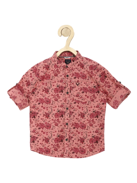 

Allen Solly Junior Boys Maroon Slim Fit Floral Opaque Printed Casual Shirt