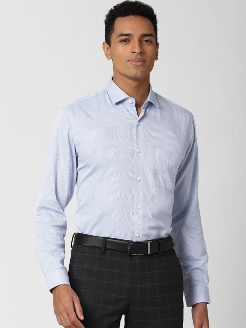 

Peter England Elite Men Blue Opaque Casual Shirt
