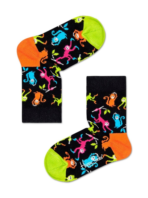 

Happy Socks Kids Black & Orange Printed Socks