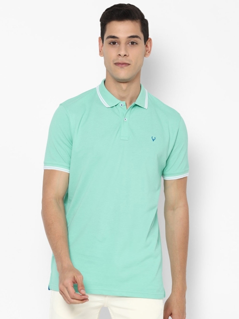 

Allen Solly Men Blue Polo Collar T-shirt