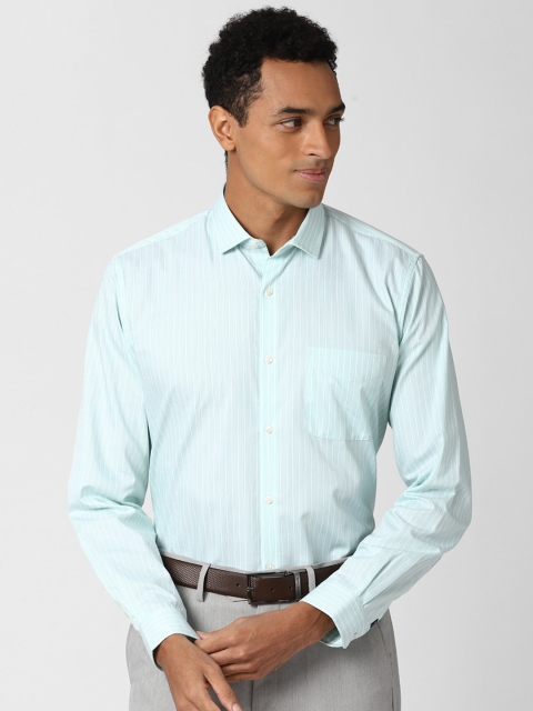 

Peter England Men Blue Striped Formal Shirt