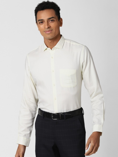 

Peter England Men Cream-Coloured Slim Fit Formal Shirt