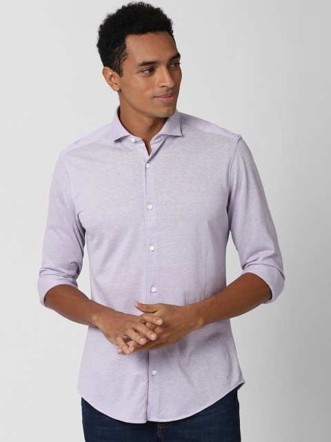 

Peter England Men Purple Opaque Casual Shirt
