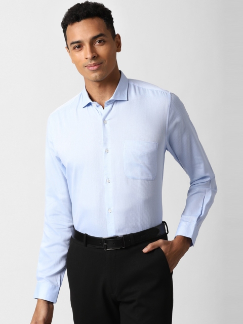 

Peter England Men Blue Opaque Formal Shirt