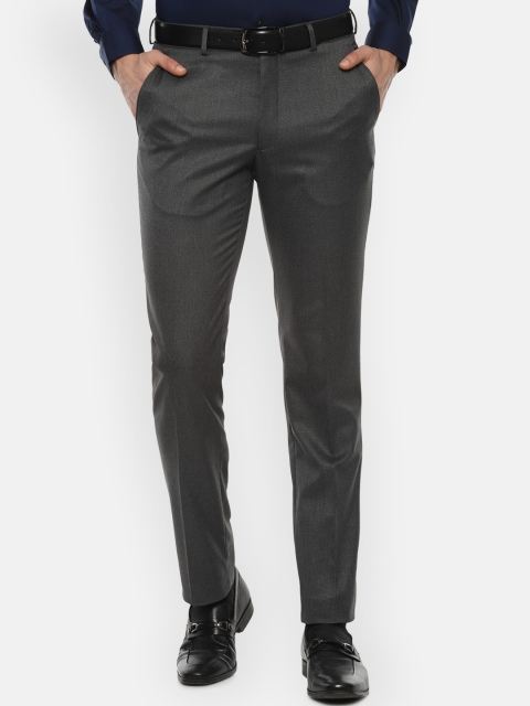 

Louis Philippe Men Grey Slim Fit Formal Trousers