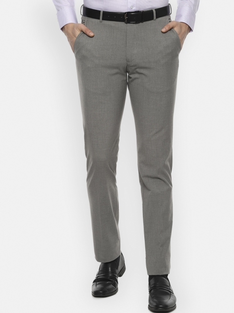

Louis Philippe Men Grey Slim Fit Formal Trousers