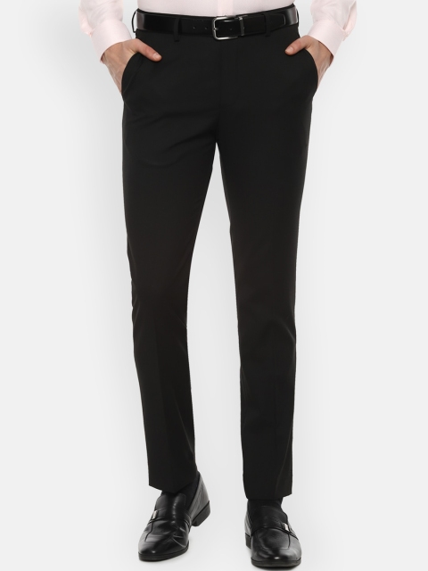 

Louis Philippe Men Black Slim Fit Formal Trousers