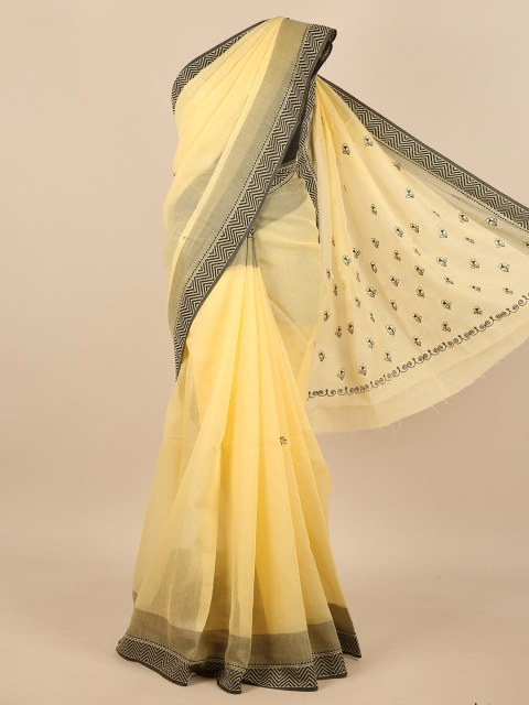 

Pothys Yellow & Black Saree