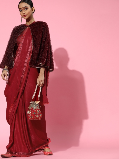

Tikhi Imli Sleek Saree, Red
