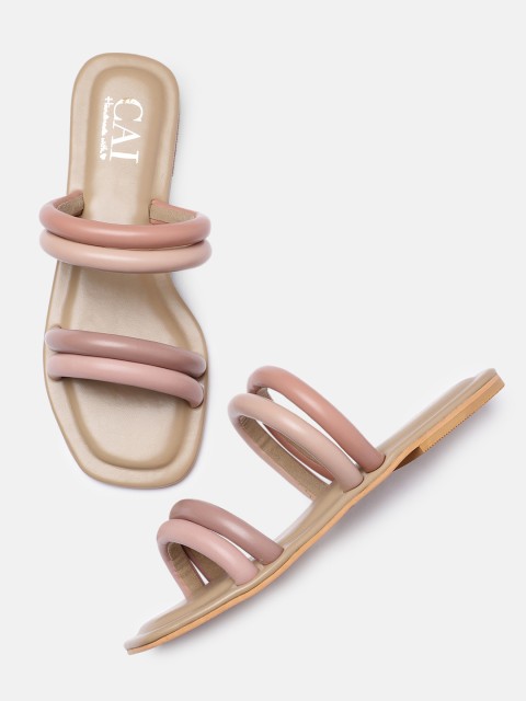 

CAI Women Pink Open Toe Flats