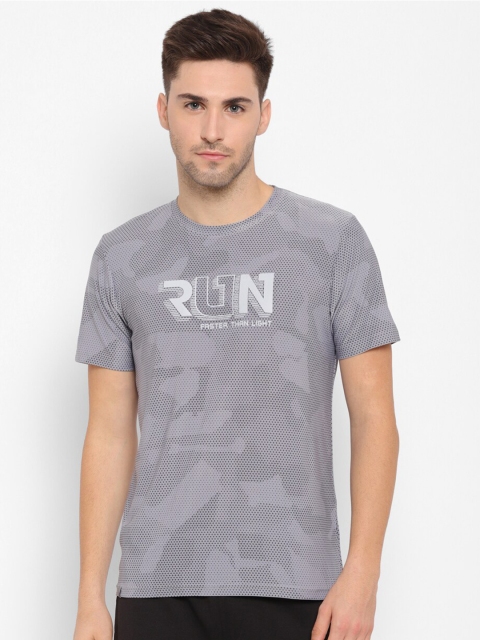 

SAPPER Men Grey Typography Printed Slim Fit T-shirt