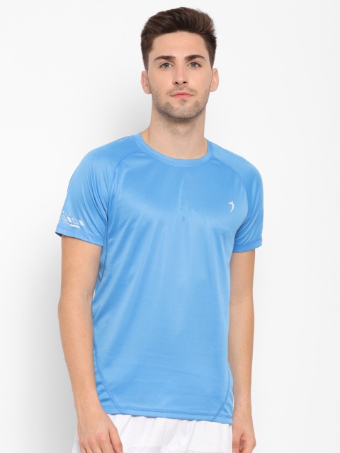 

SAPPER Men Blue Self-Design Slim Fit T-shirt
