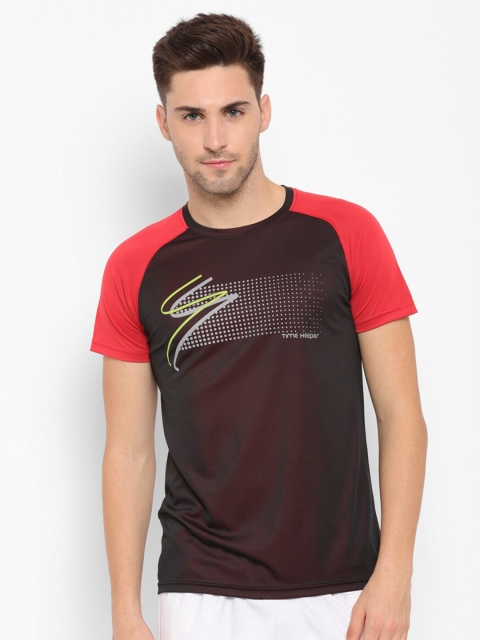 

SAPPER Men Multicoloured Printed Self-Design Slim Fit T-shirt, Multi