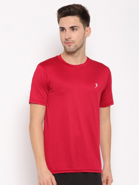 

SAPPER Men Red Self-Design Slim Fit T-shirt