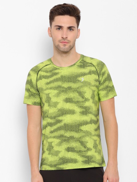 

SAPPER Men Green Printed Slim Fit T-shirt
