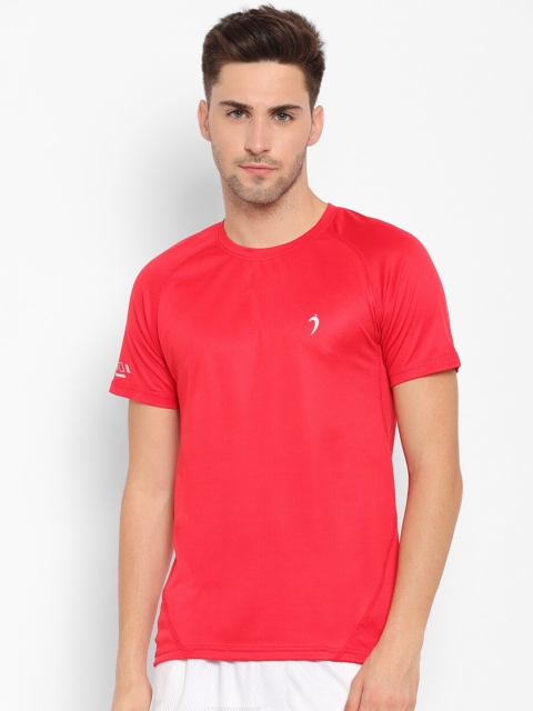 

SAPPER Men Red Self-Design Slim Fit T-shirt