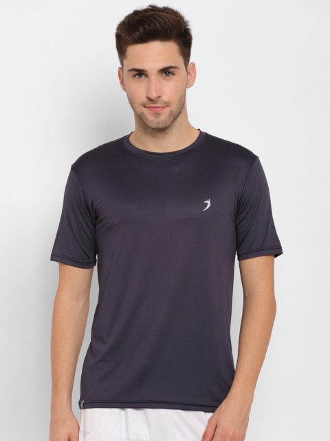 

SAPPER Men Grey Self-Design Slim Fit T-shirt