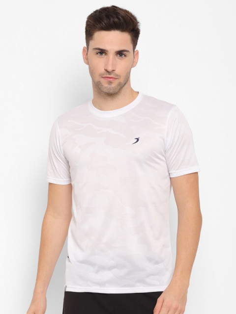 

SAPPER Men White Self-Design Slim Fit T-shirt