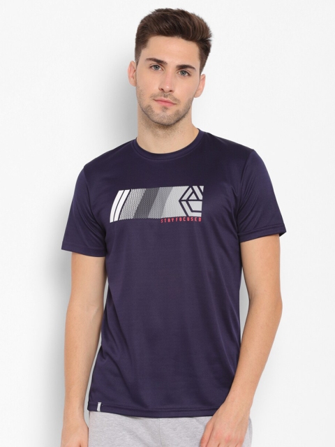 

SAPPER Men Navy Blue Printed Slim Fit T-shirt