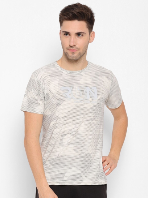 

SAPPER Men White Self-Design Slim Fit T-shirt