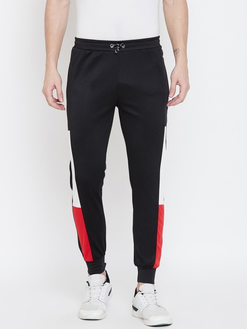 

armure Men Straight Fit Black Solid Jogger Track Pants