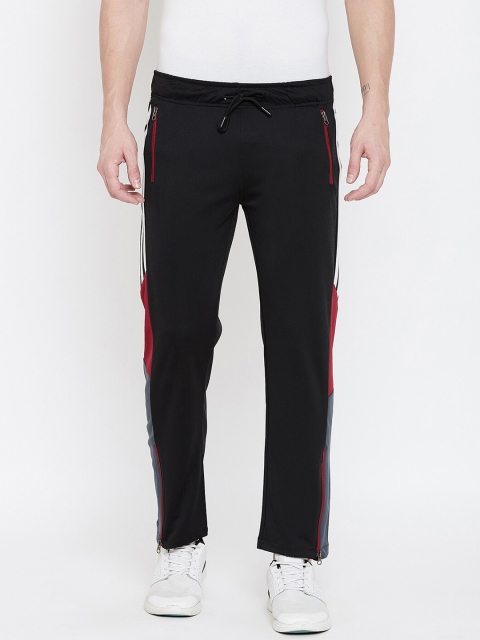 

Armure Men Black Striped Straight Fit Track Pants
