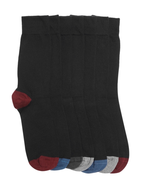 

Marks & Spencer Men Pack Of 7 Cotton Solid Socks, Black