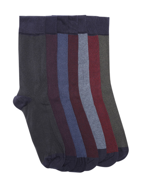 

Marks & Spencer Men Pack Of 7 Solid Socks, Charcoal