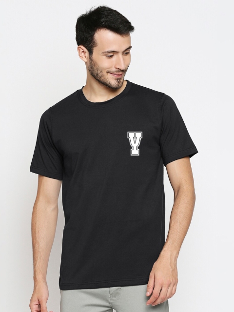 

Blacksmith Men Black White Typography Printed Pure Cotton T-shirt
